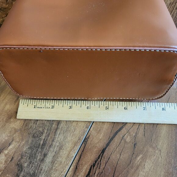 Womens Rattan Woven Crossbody Handbag Brown And Beige Shoulder Bag Small Bag - Picture 7 of 9